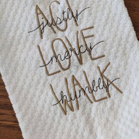 Act Love Walk towel