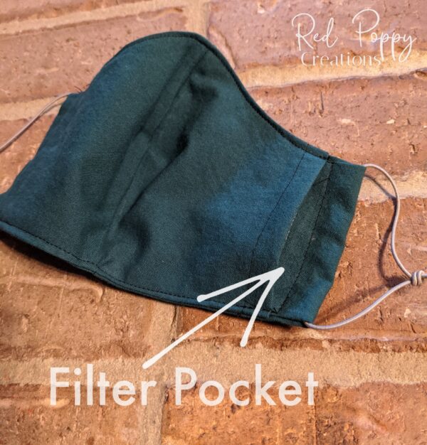 filter pocket face mask