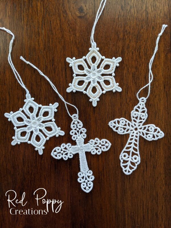 Embroidery Lace ornaments