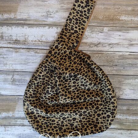 leopard knot bag