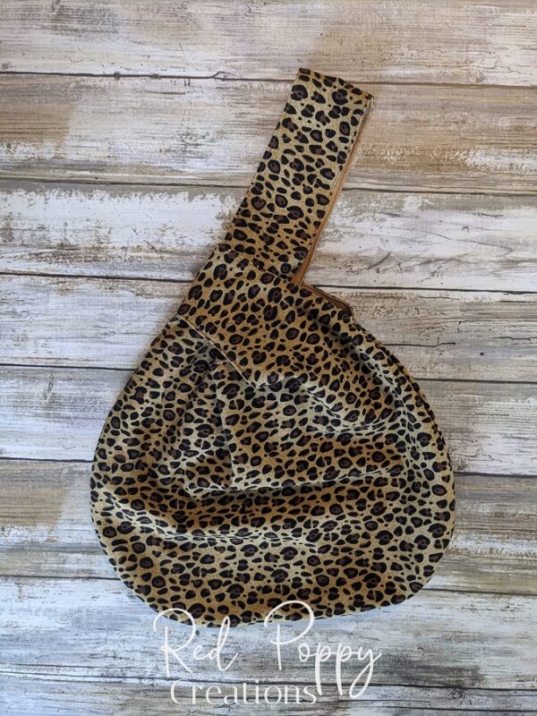 leopard knot bag